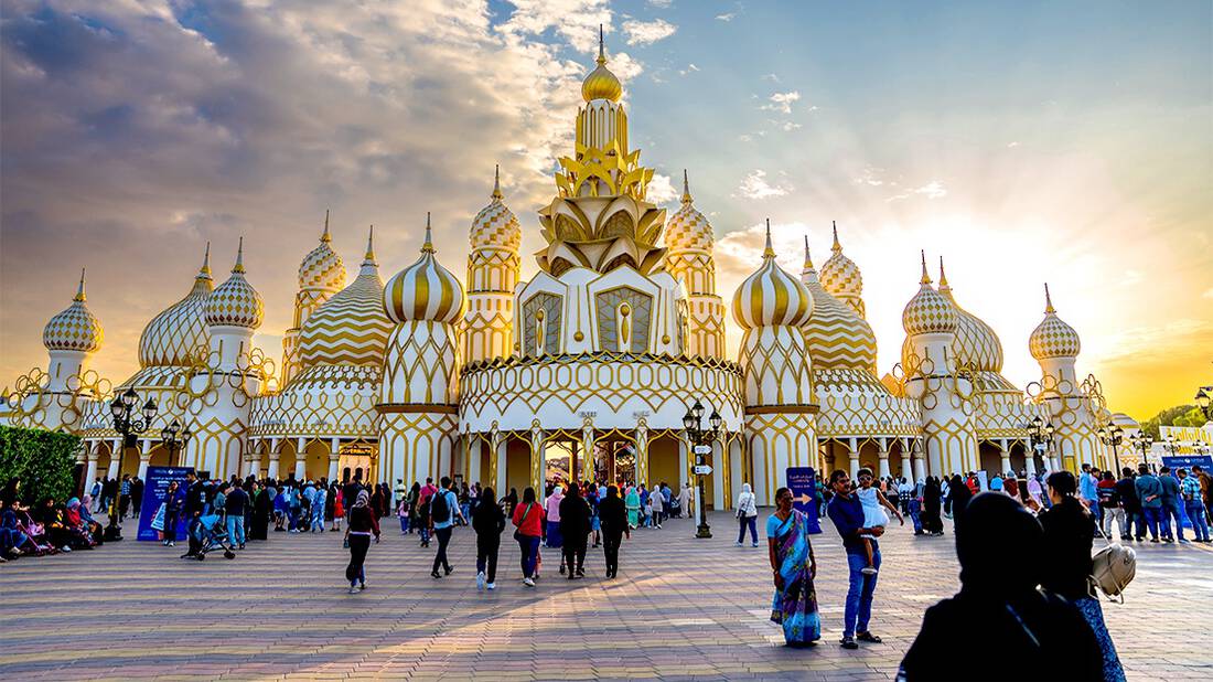 Global Village main entrance during day time