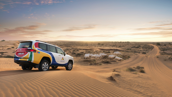 Arabian Adventures Jeep in the desert