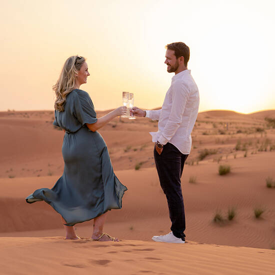 Gazelle in the desert