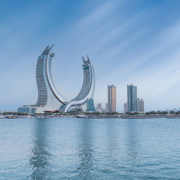 Katara towers in Qatar