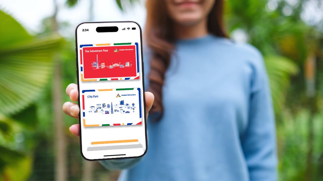 The Adventure and City Pass displayed on a mobile screen