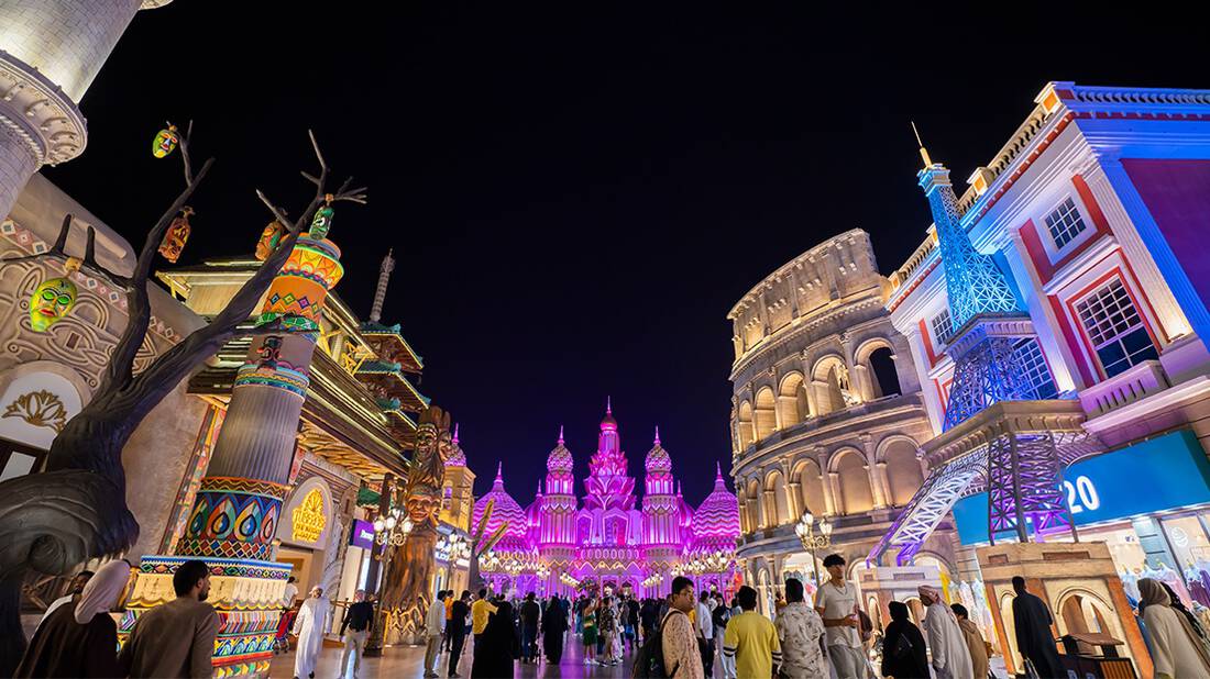The area after the main entrance of Global Village