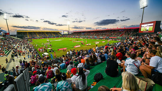 a football stadium full of people