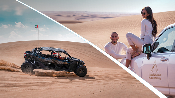 Evening desert safari in Dubai