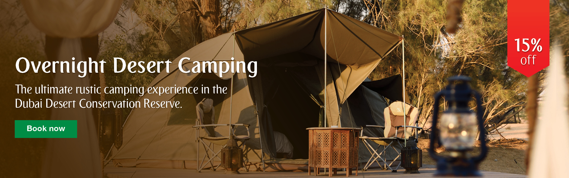 Luxury Desert Camping in Dubai Desert Conservation Reserve