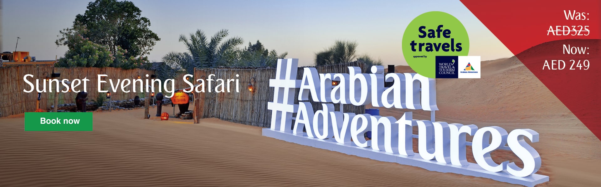 Evening safari deals in Dubai