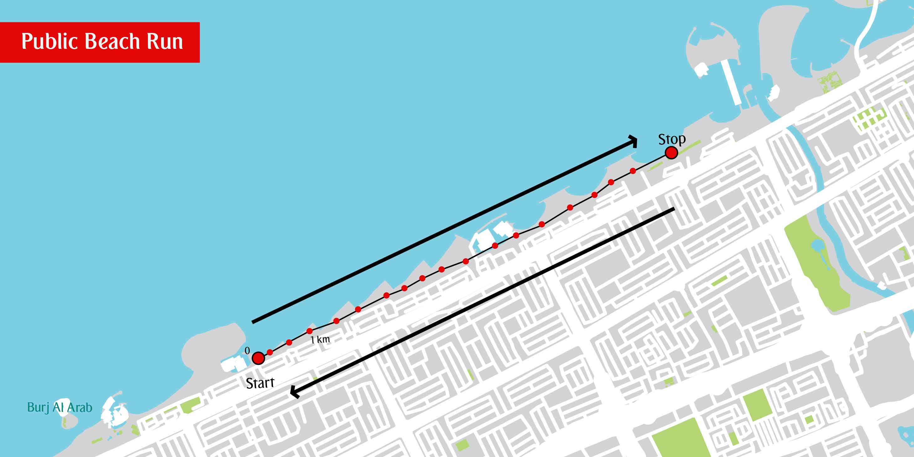 Map of Beach Run