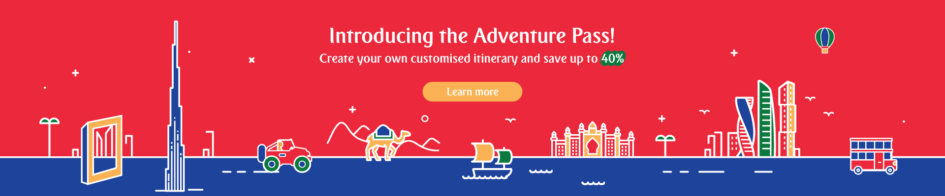 Save 40% with Adventure Pass. Choose from 16 attractions. Save 40% with Adventure Pass. Choose from 16 attractions.