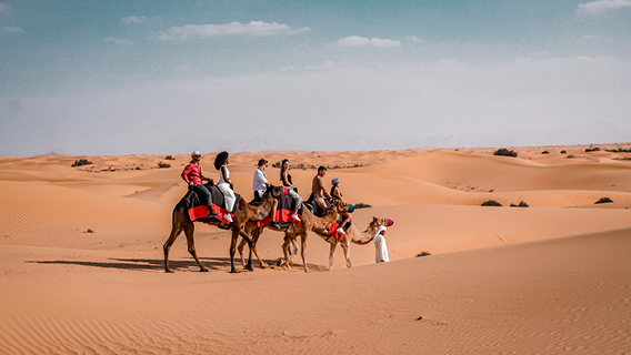 Evening desert safari in Dubai