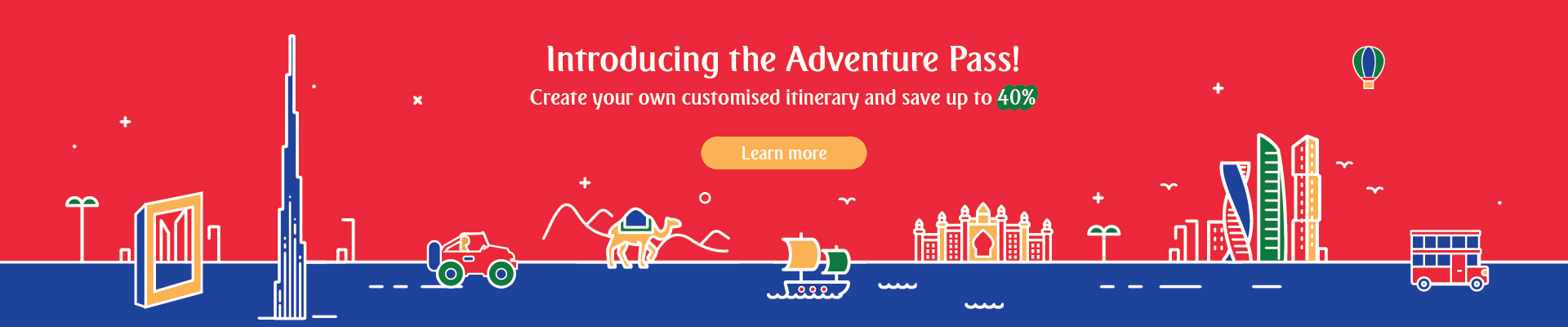 Save 40% with Adventure Pass. Choose from 16 attractions. Save 40% with Adventure Pass. Choose from 16 attractions.