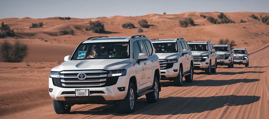 Evening desert safari in Dubai