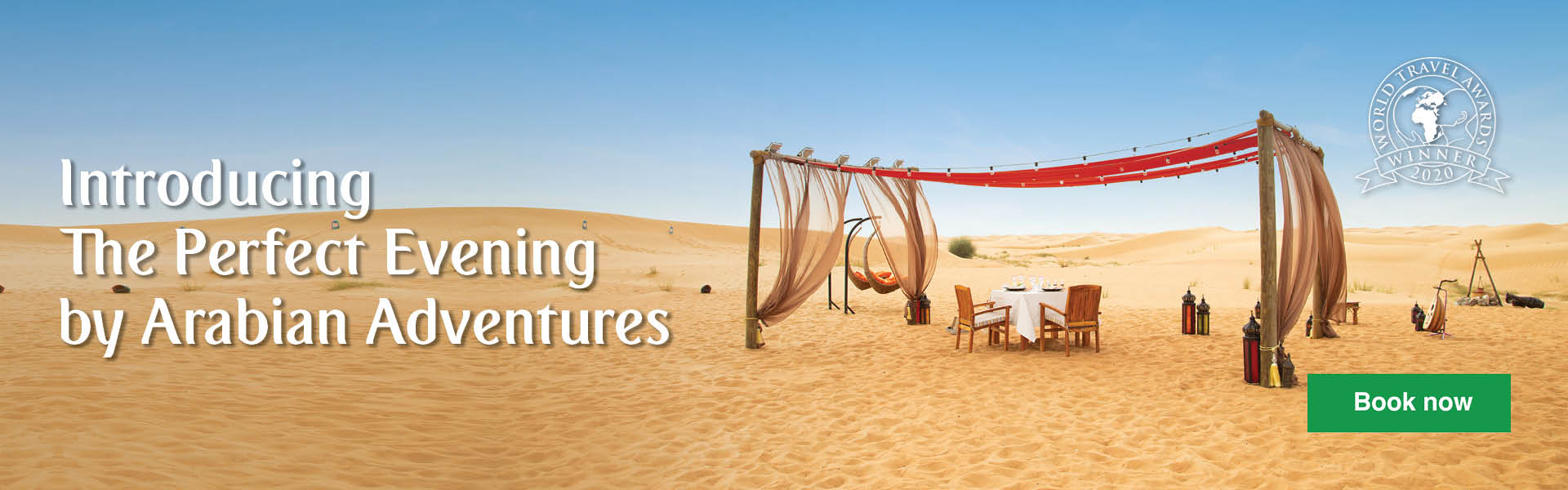 Luxurious dinner experience in Dubai Desert Conservation Reserve Luxurious dinner experience in Dubai Desert Conservation Reserve