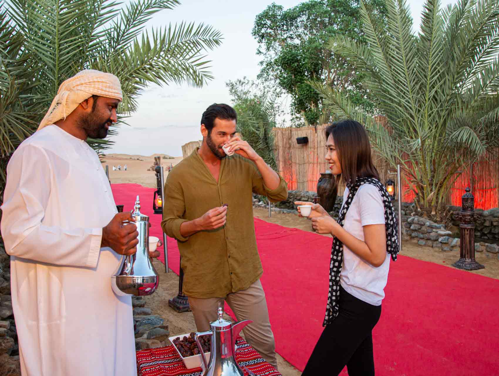 Enjoy true Arabian hospitality at our campsite