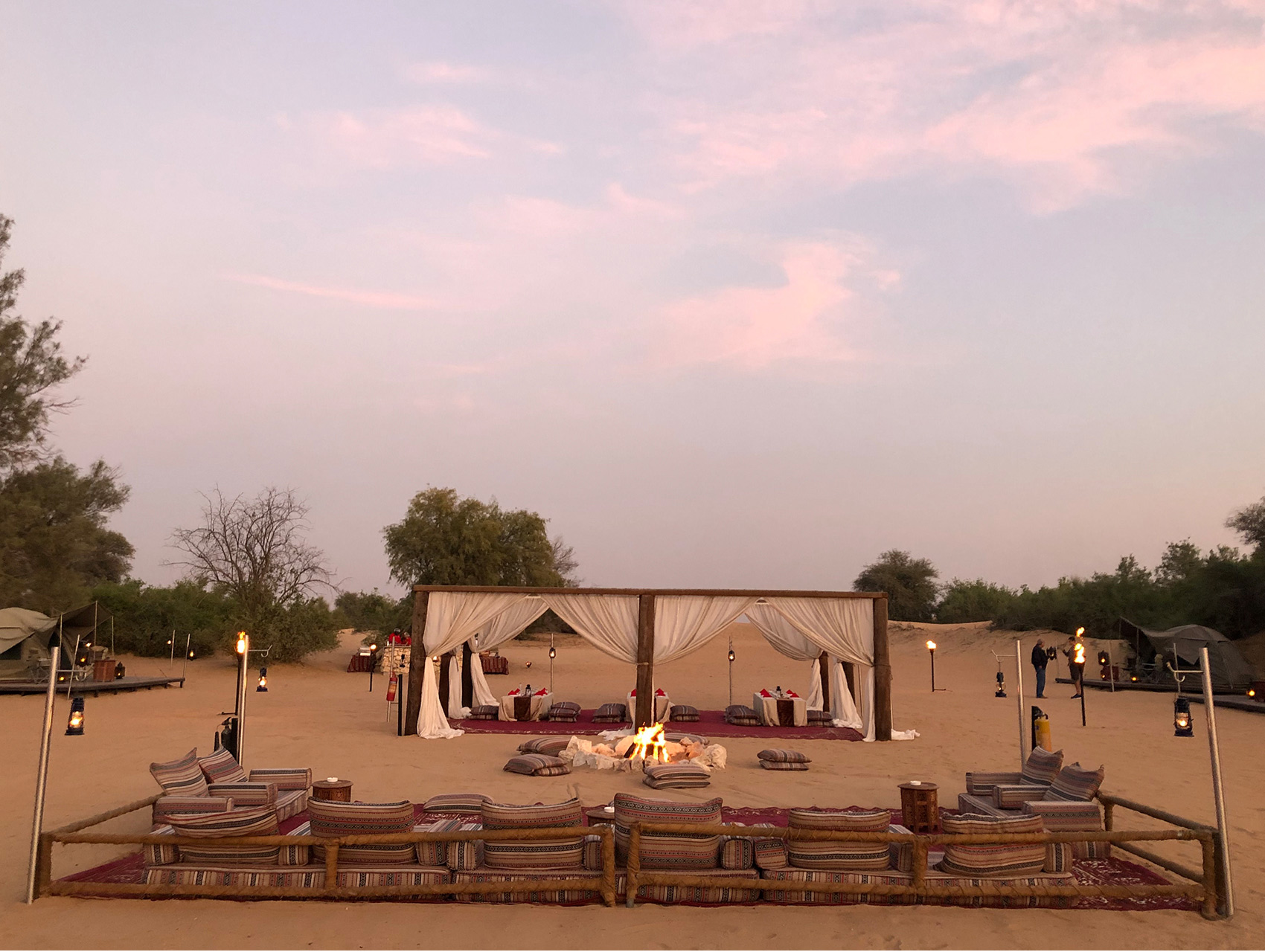 Overnight camping in Dubai Desert Conservation Reserve