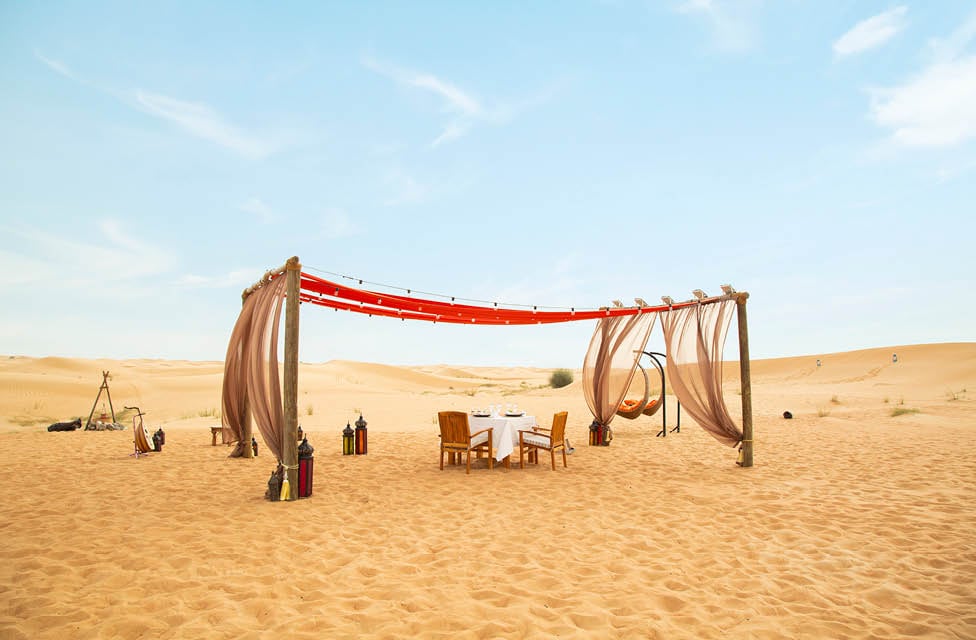 Spend the perfect evening in the desert