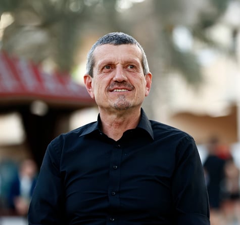 Guenther Steiner Smiling outdoors during the day